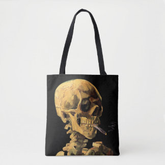 Bolsa Tote Vincent Van Gogh - Caveira Com Cigarro Aceso
