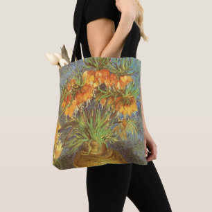 Bolsa Tote Vincent van Gogh - Fritillárias em um Vaso de Cobr