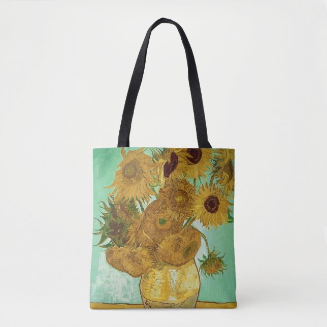 Bolsa Tote Vincent van Gogh | Girassóis, 1888 (Frente)