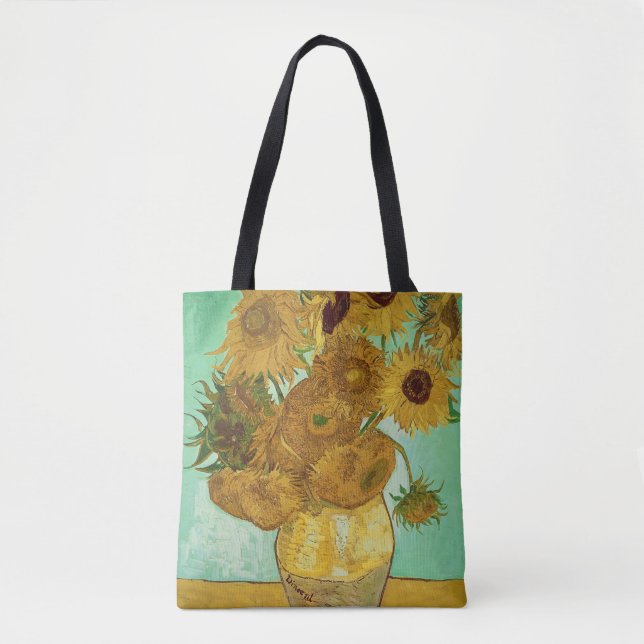 Bolsa Tote Vincent van Gogh | Girassóis, 1888 (Frente)