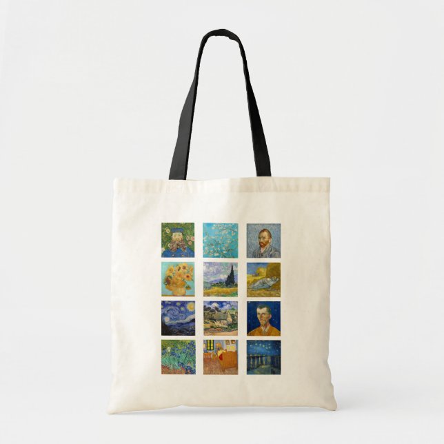 Bolsa Tote Vincent Van Gogh - Grelha de Mastercastas (Frente)