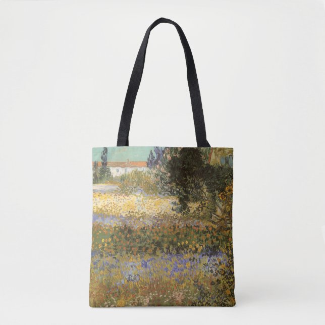 Bolsa Tote Vincent van Gogh - Jardim de Flores (Frente)