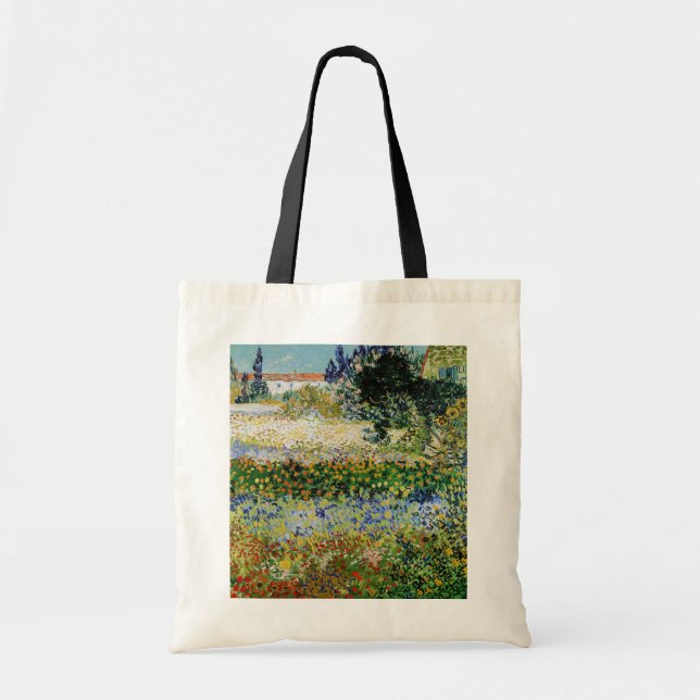 Bolsa Tote Vincent van Gogh - Jardim de Flores (Frente)