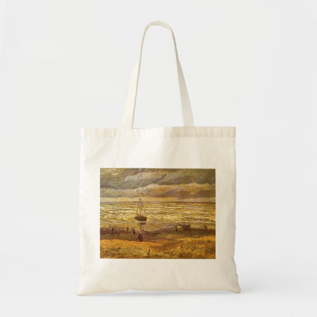Bolsa Tote Vincent van Gogh - Mar em Scheveningen (Frente)