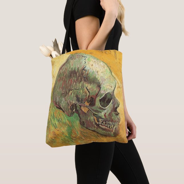 Bolsa Tote Vincent van Gogh - Natureza Morta com Caveira (Close Up)