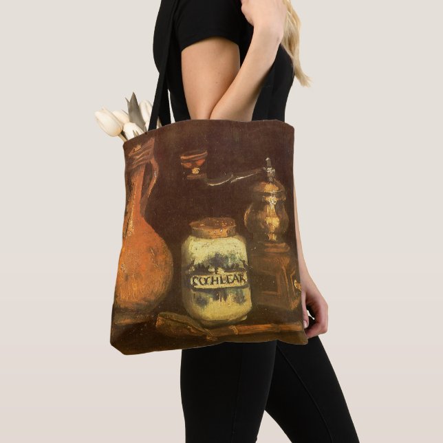 Bolsa Tote Vincent van Gogh - Natureza Morta com Moinho de Ca (Close Up)