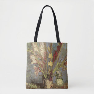 Bolsa Tote Vincent van Gogh - Natureza Morta Vaso com Gladiol