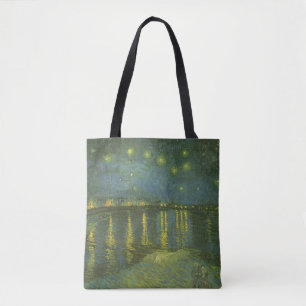 Bolsa Tote Vincent van Gogh - Noite Estrelada sobre o Ródano