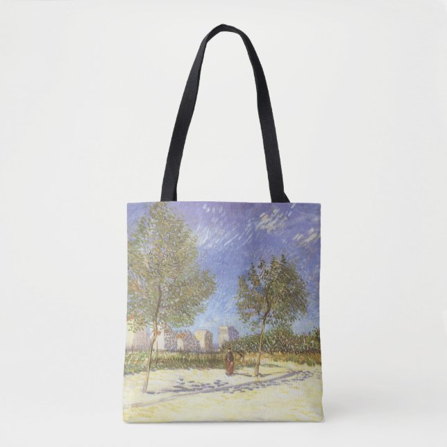Bolsa Tote Vincent van Gogh - Nos Arredores de Paris (Frente)
