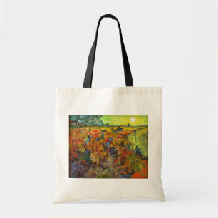 Bolsa Tote Vincent van Gogh - O Vineyard Vermelho