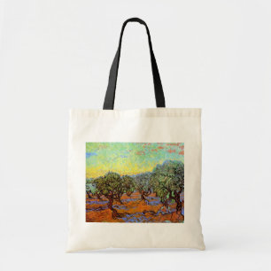 Bolsa Tote Vincent Van Gogh - Olival com Céu Alaranjado