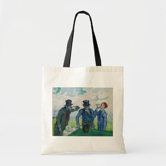 Bolsa Tote Vincent van Gogh - Os Bebidas, depois de Daumier (Frente)