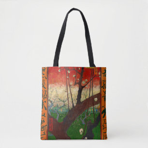 Bolsa Tote Vincent van Gogh - Pomar de Ameixoeira em Flor