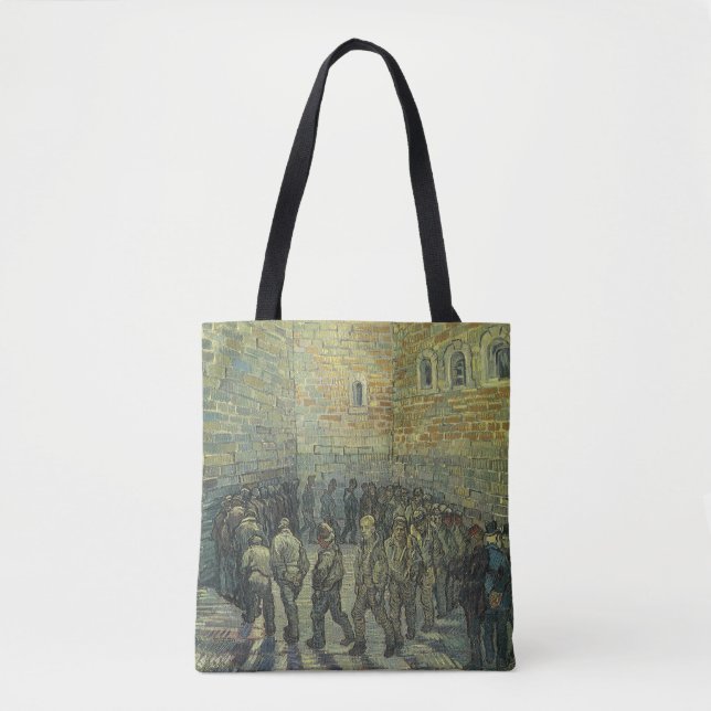 Bolsa Tote Vincent van Gogh - Prisioneiros Exercitando-se (Frente)