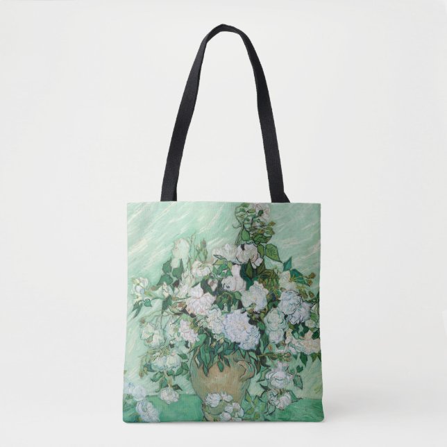 Bolsa Tote Vincent van Gogh - Rosas (Frente)