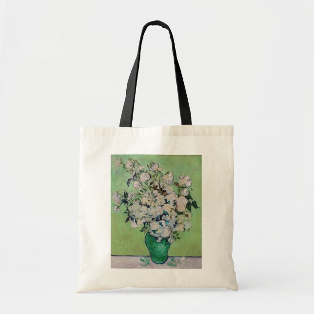 Bolsa Tote Vincent van Gogh - Rosas (Frente)