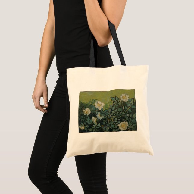 Bolsa Tote Vincent van Gogh - Rosas Silvestres (Frente (produto))