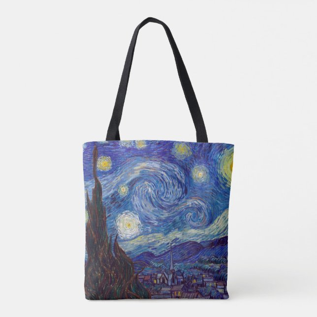 Bolsa Tote VINCENT VAN GOGH - Starry night 1889 (Verso)