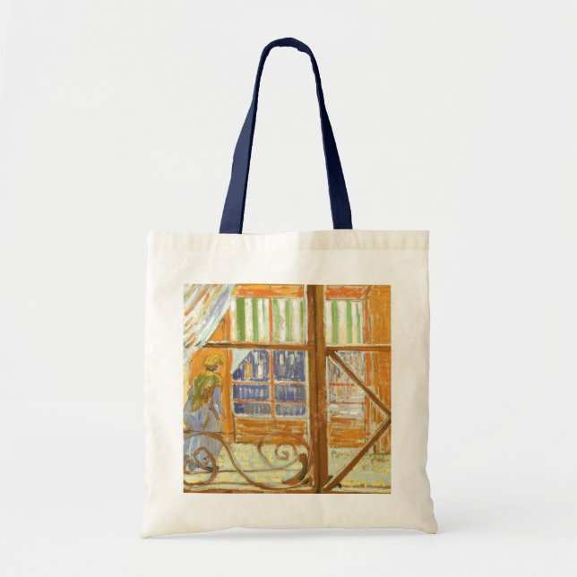 Bolsa Tote Vincent van Gogh - Uma Janela Compre do Carniceiro (Frente)