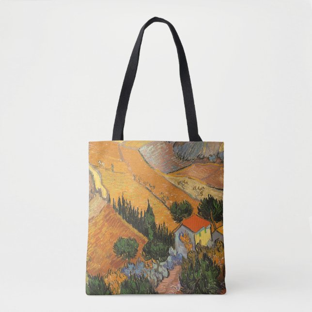 Bolsa Tote Vincent van Gogh - Vale com Lavrador (Frente)