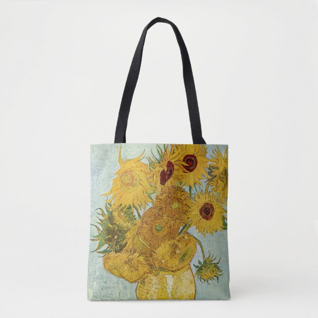 Bolsa Tote Vincent Van Gogh - Vase com Doze Girassóis (Frente)