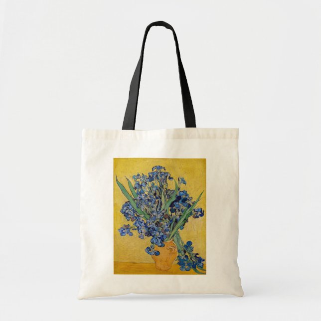 Bolsa Tote Vincent van Gogh - Vaso com Íris (Frente)