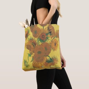 Bolsa Tote Vincent van Gogh - Vaso com Quinze Girassóis