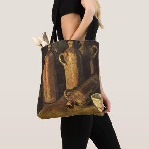 Bolsa Tote Vincent van Gogh - Vida Estática com 4 Garrafas Pe