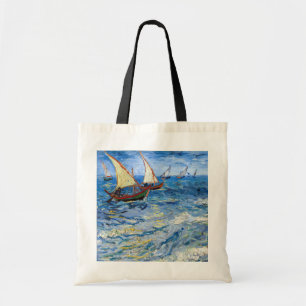 Bolsa Tote Vincent van Gogh - Vista marinha em Saintes-Maries