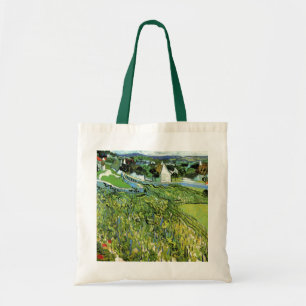 Bolsa Tote Vinhas com Vista para Auvers por Vincent van Gogh
