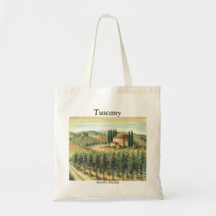 Bolsa Tote Vinhedo e casa de campo de Tuscan