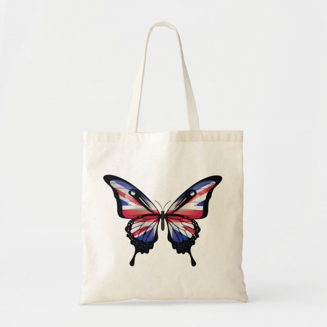 Bolsa Tote Vinheta Indicadora da Borboleta (Frente)