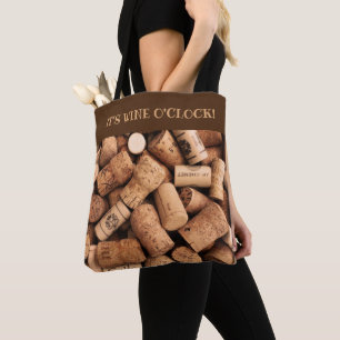 Bolsa Tote Vinho Corks Foto: Vinho O'Clock Slogan