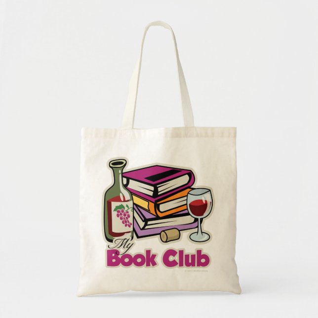 Bolsa Tote Vinho: Meu clube de leitura (Frente)