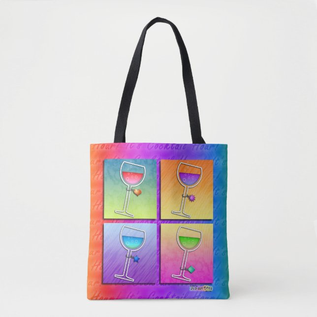 BOLSA TOTE VINHO POP ART (Frente)