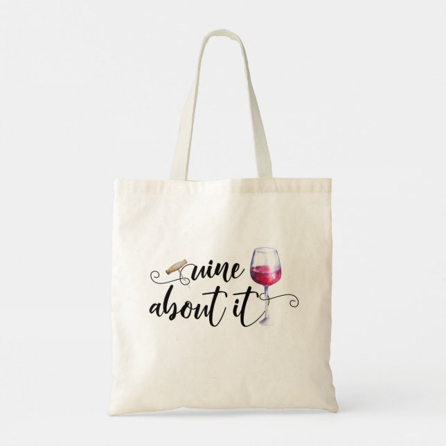 Bolsa Tote Vinho sobre isso (Verso)