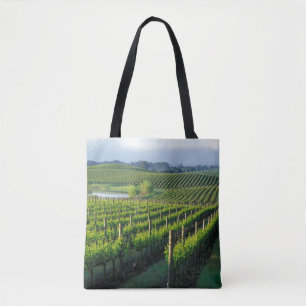 Bolsa Tote Vinhos em filas negras no Napa da Califórnia