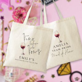 Bolsa Tote Vino Antes dos Votos Dama de Honra Festa de Desped
