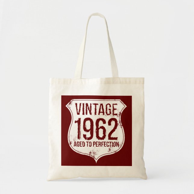 Bolsa Tote Vintage 1962 envelhecido à perfeição (Frente)