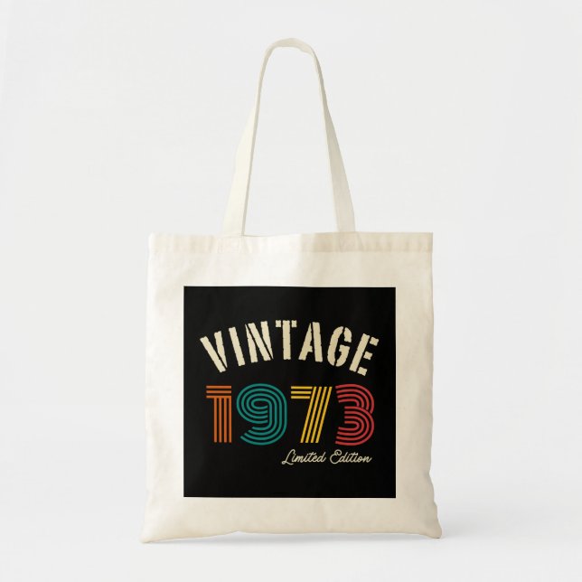 Bolsa Tote Vintage 1973 51rua Aniversário (Frente)