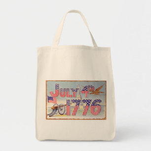Bolsa Tote Vintage 4 de julho de 1776