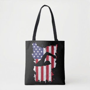Bolsa Tote Vintage 4 De Julho Dos Estados Unidos Bandeira Nad