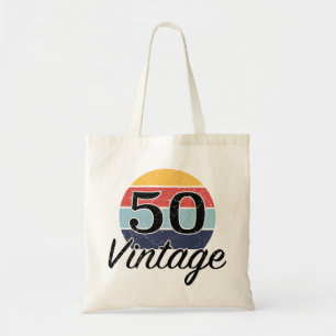 Bolsa Tote Vintage 50th Birthday Sunset