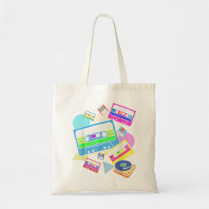 Bolsa Tote Vintage 80s Music Theme Party Disco Gift Oitenta