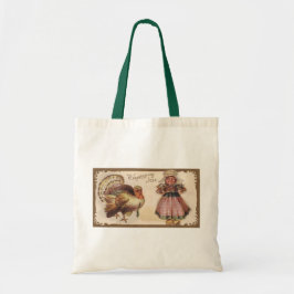 Bolsa Tote Vintage Ação de Graças na Turquia