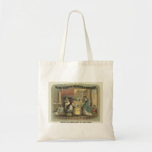 Bolsa Tote Vintage Ad Para Máquinas De Lavar Em Casa E Wringe