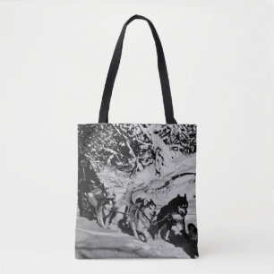Bolsa Tote Vintage Alaska eskimo Malamute