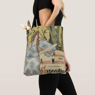 Bolsa Tote Vintage Art Nouveau, Exposition des Beaux Arts
