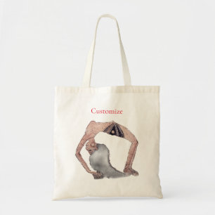Bolsa Tote Vintage Backbend Yoga Pose Thunder_Cove