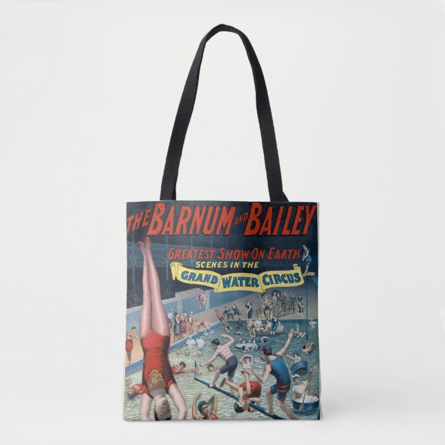 Bolsa Tote Vintage Barnum & Bailey Circus Poster (Frente)